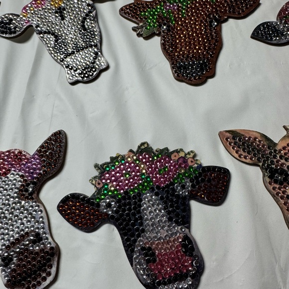 Colorful Cow Coaster Set - Picture 3 of 6